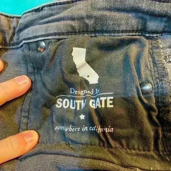 Adriano Goldschmied Women Stevie Capri Jeans 25 Charcoal Slim Straight Low Rise - Picture 12 of 12